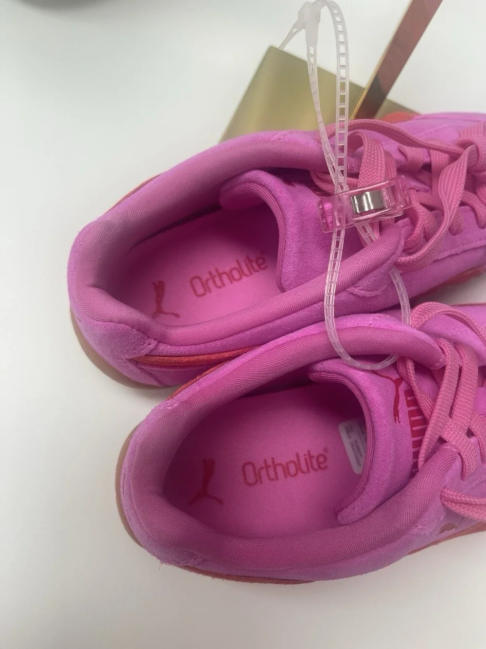 PUMA Speedcat OG Suede Low Top Lace-Up Cushioned Women’s Pink Pixel